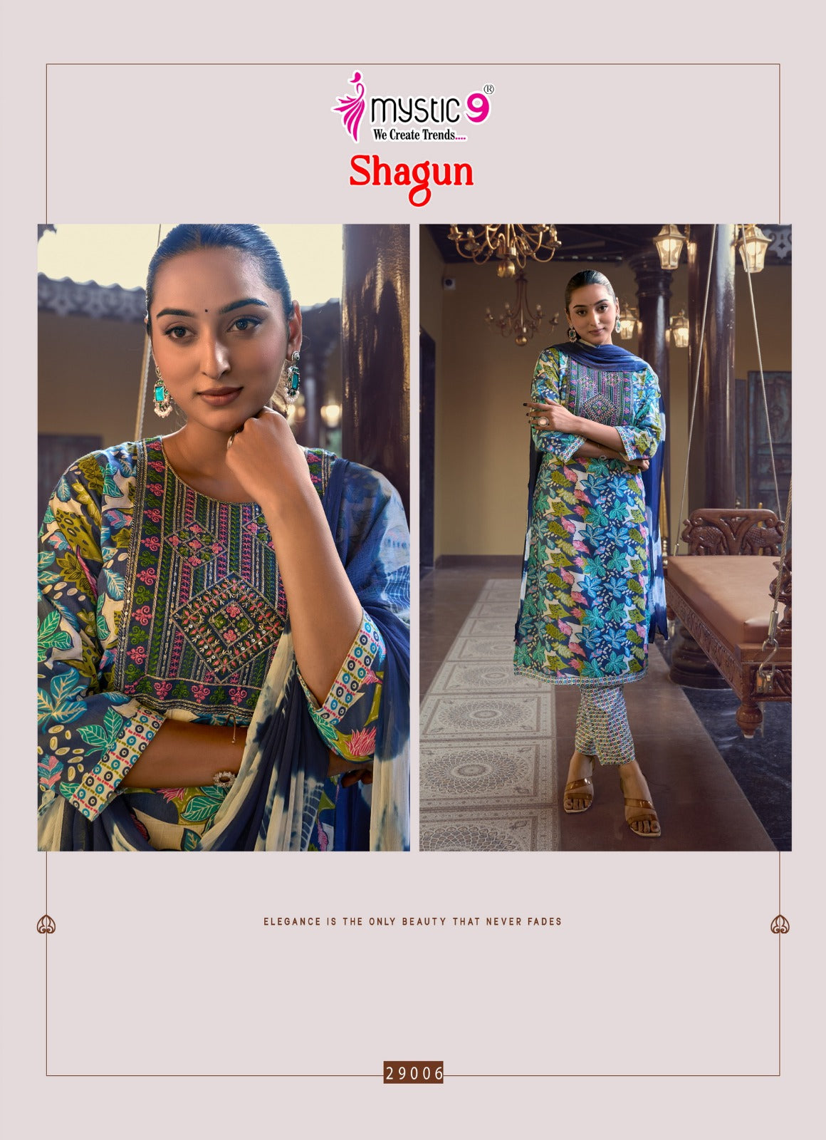 Shagun Vol 29 Mystic 9 Rayon Capsule Readymade Pant Style Suits Wholesale