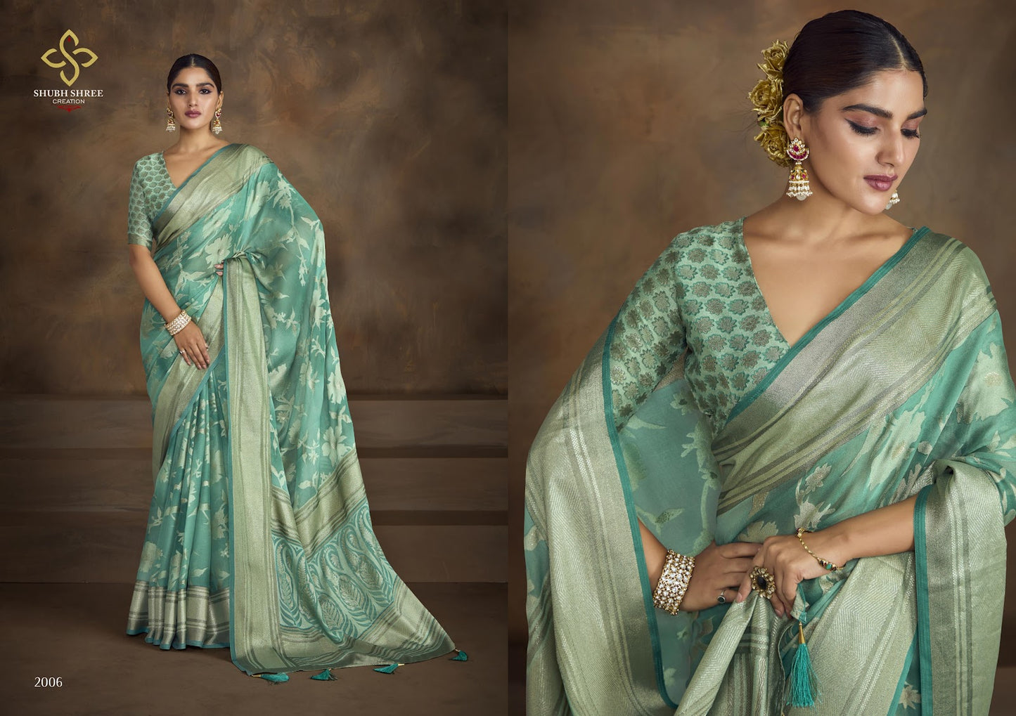 Shagun Vol 2 Shubh Shree Dull Moss Sarees Wholesale Rate