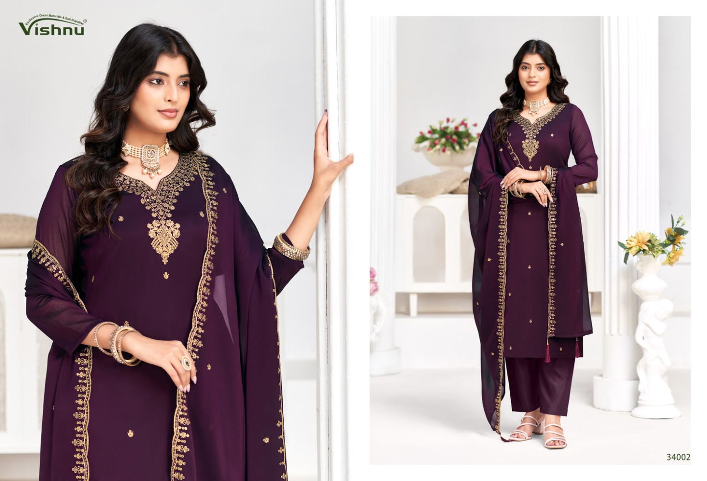 Shaheen Vol 2 Vishnu Impex Rangoli Pant Style Suits Manufacturer India