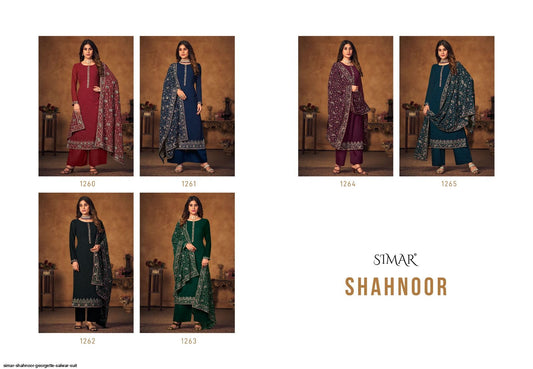 Shahnoor Simar Georgette Pant Style Suits