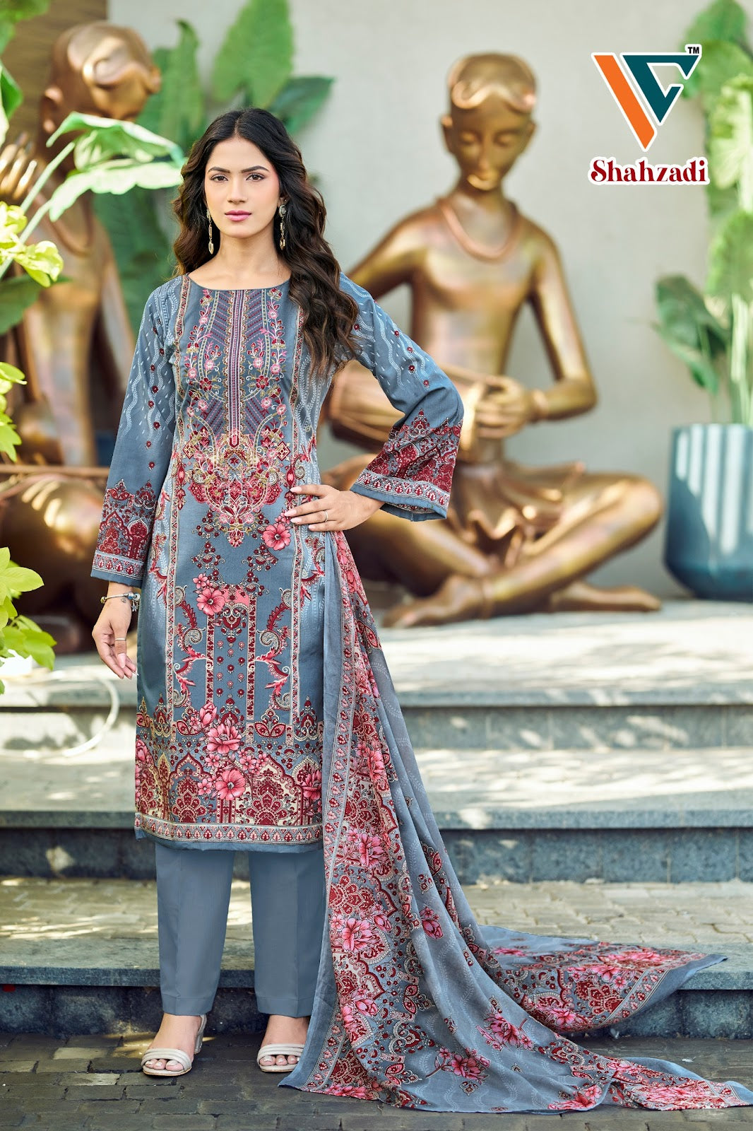 Shahzadi?? Vol 9 Vandana Creation Mix Cotton Karachi Salwar Suits Wholesaler Ahmedabad