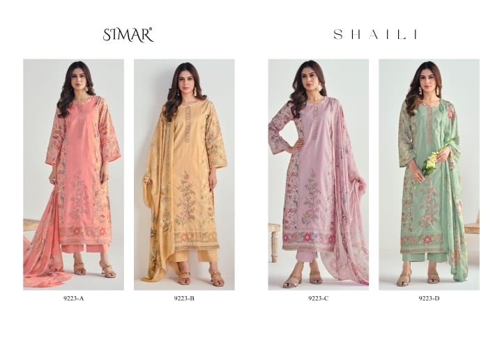 Shaili Simar Premium Cotton Pant Style Suits Exporter Ahmedabad
