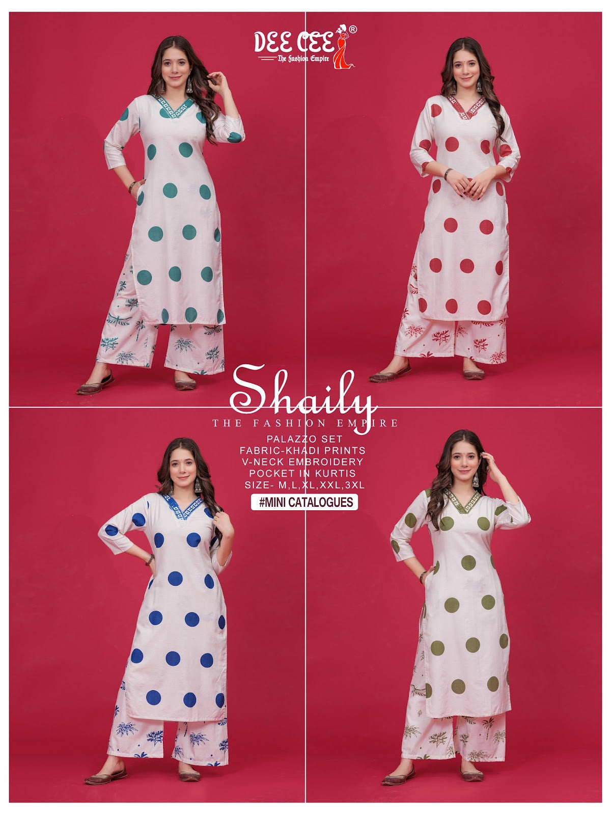 Shaily Deecee Khadi Kurti Plazzo Set Supplier Gujarat