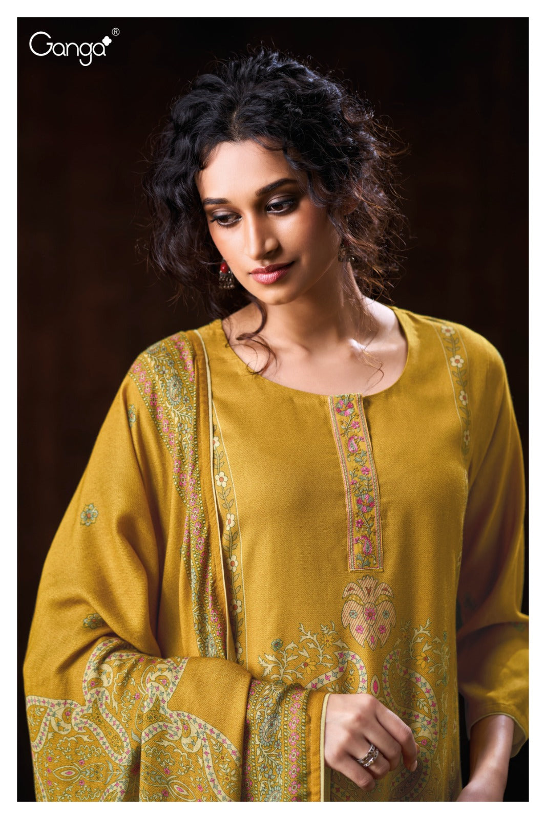 Shaista 3795 Ganga Wool Pashmina Suits Wholesale Price