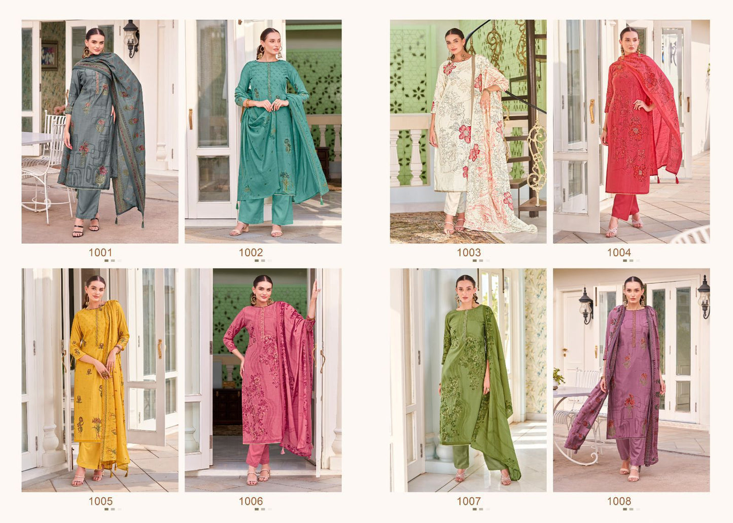 Shakira Salvi Fashion Modal Silk Plazzo Style Suits Manufacturer