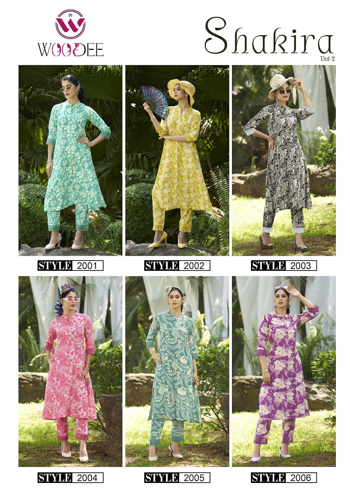 Shakira Vol 2 Woodee Reyon Co Ord Set Supplier India