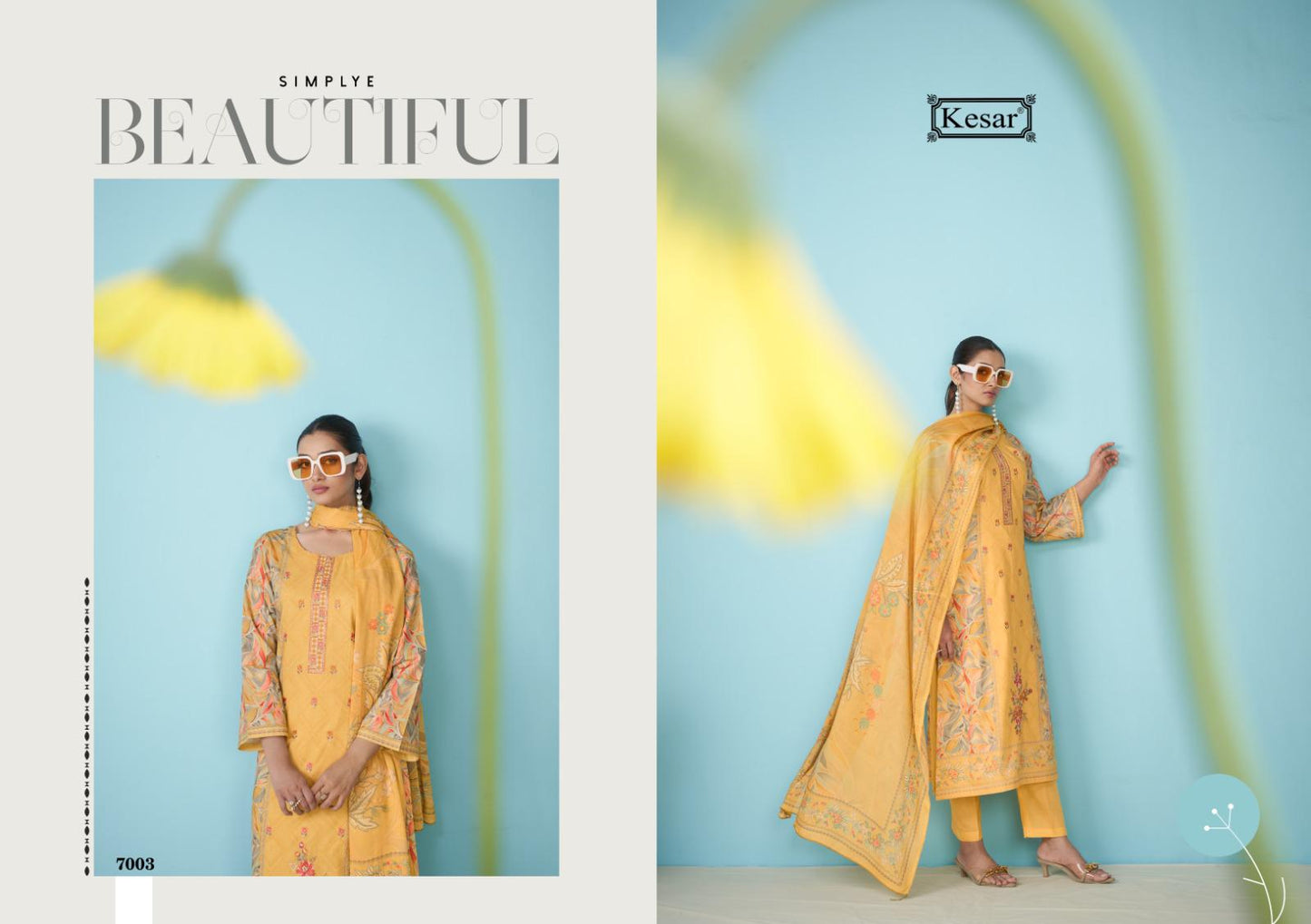 Shakshi 7001 Kesar Cambric Pant Style Suits Supplier Ahmedabad