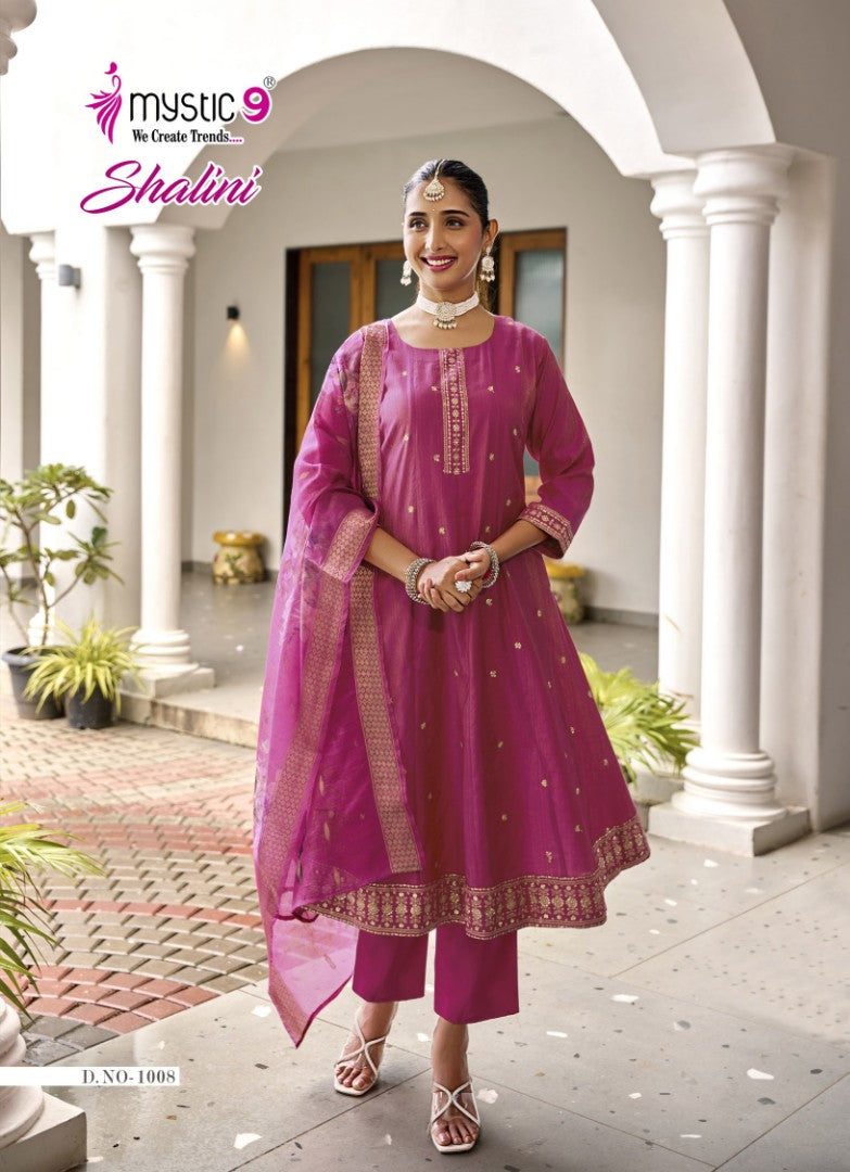 Shalini Vol 1 Mystic 9 Vertican Readymade Anarkali Suits Wholesaler Gujarat