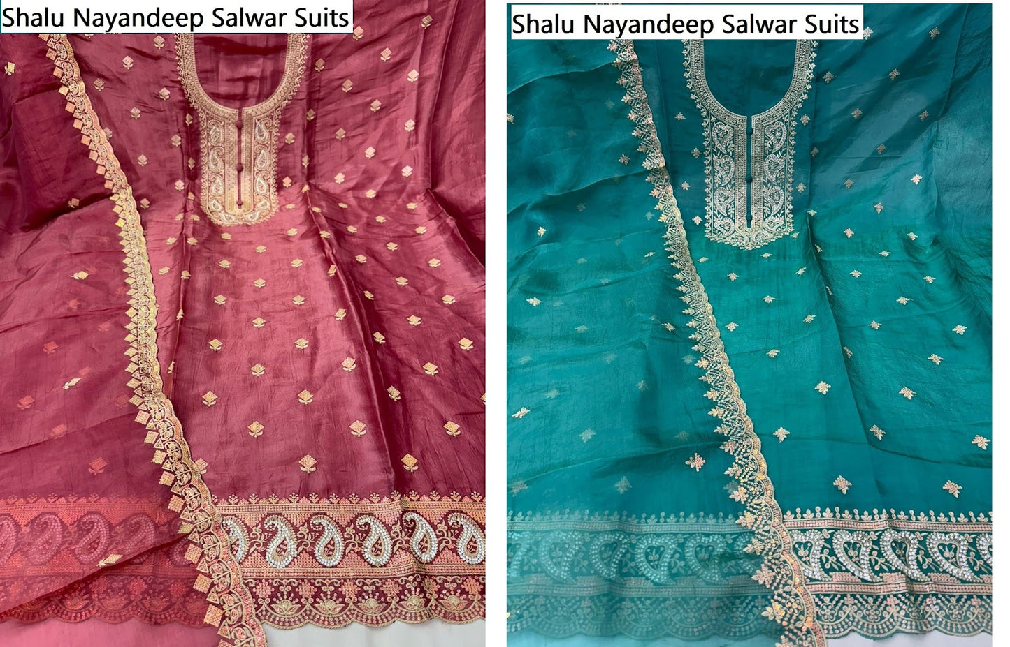 Shalu Nayandeep Gold Crush Salwar Suits Manufacturer