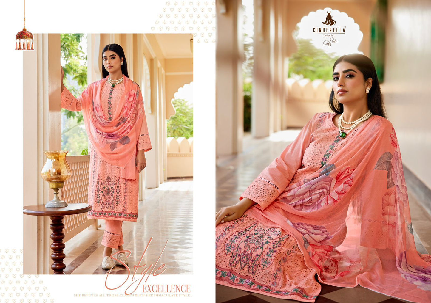 Shanaya Cinderella Cambric Cotton Pant Style Suits Manufacturer