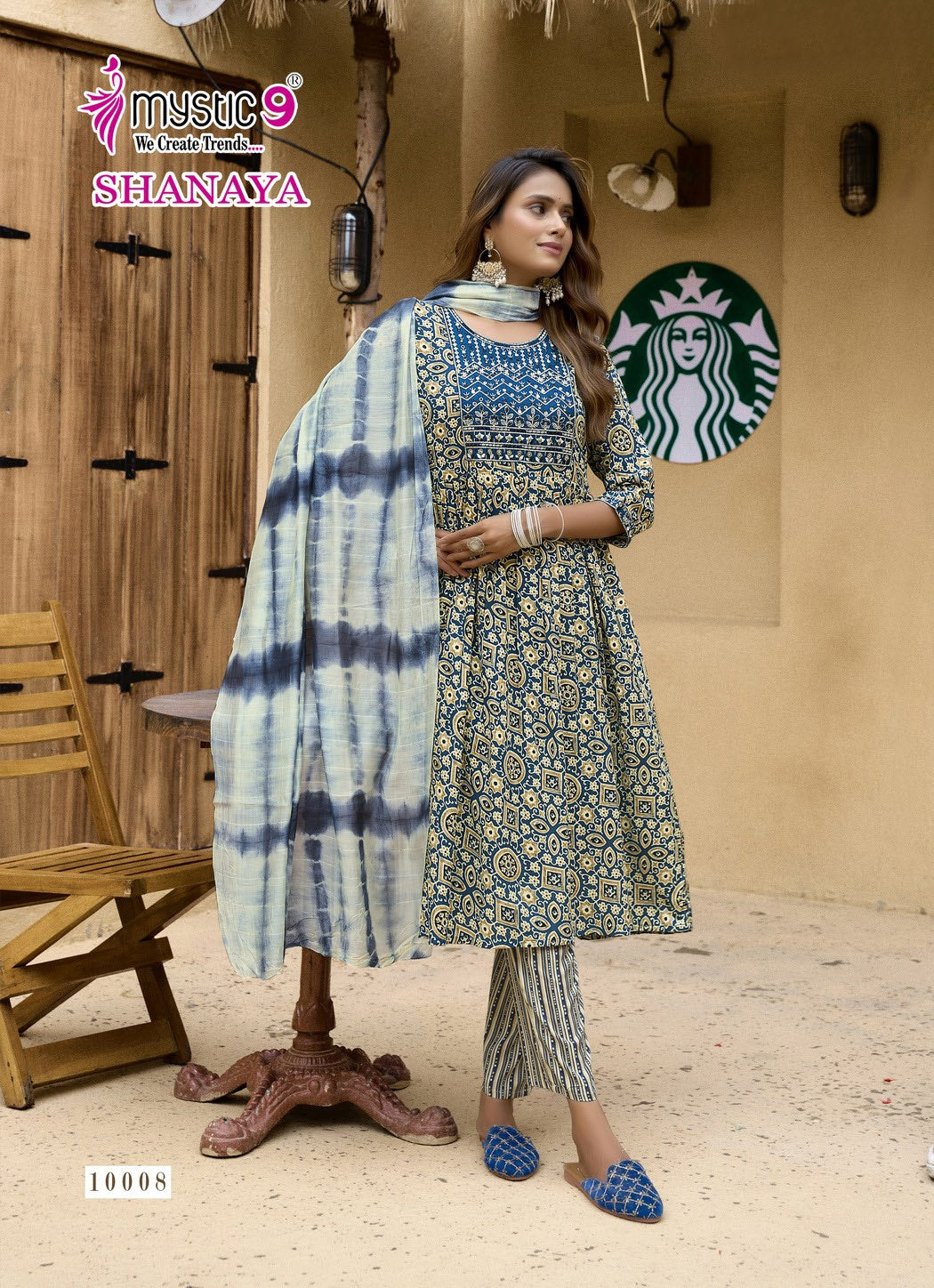 Shanaya Vol 10 Mystic 9 Heavy Rayon Readymade Pant Style Suits Wholesaler Gujarat