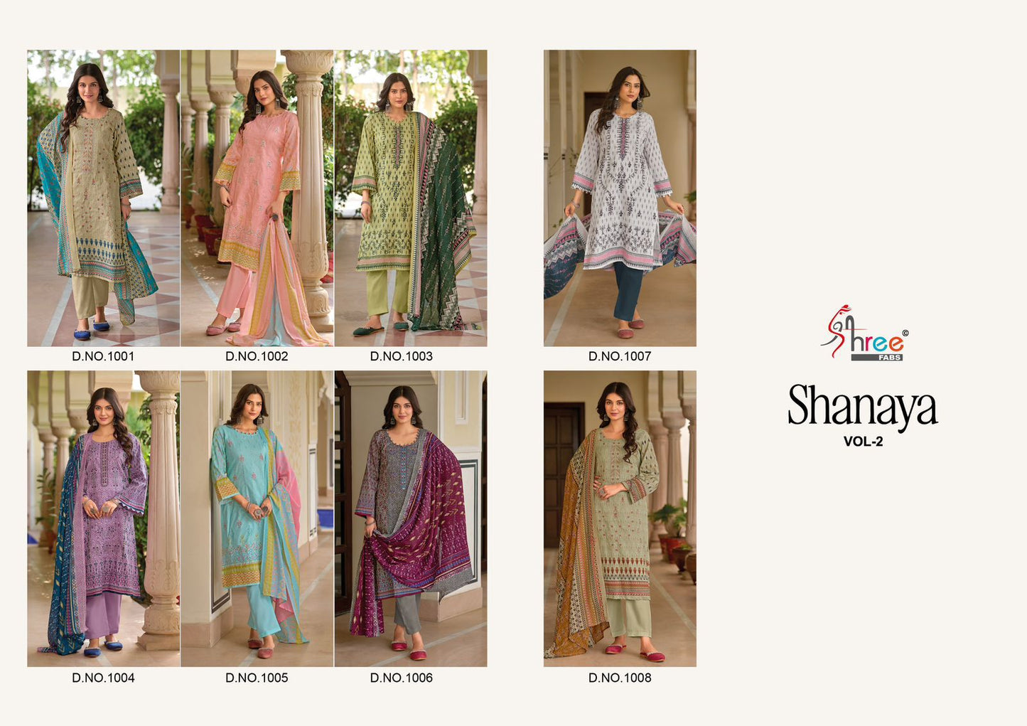 Shanaya Vol 2 Shree Fabs Pure Cotton Karachi Salwar Suits Manufacturer Ahmedabad