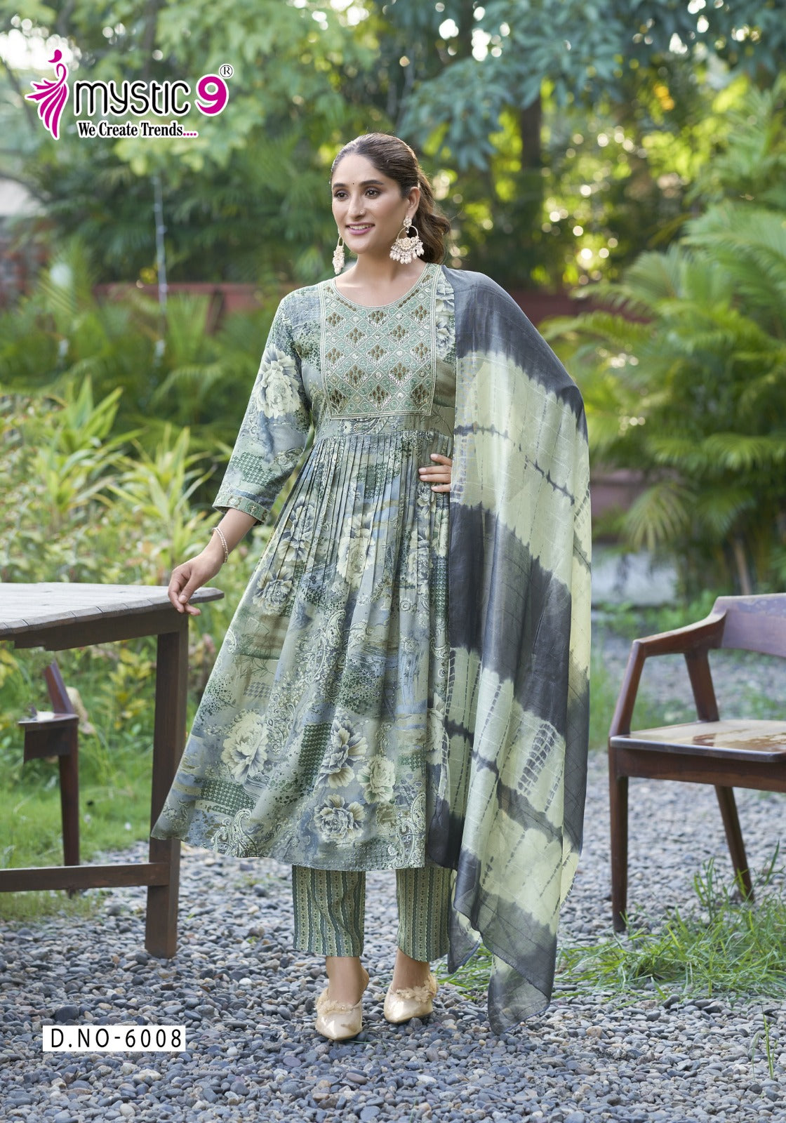 Shanaya Vol 6 Mystic 9 Reyon Readymade Pant Style Suits Exporter Ahmedabad