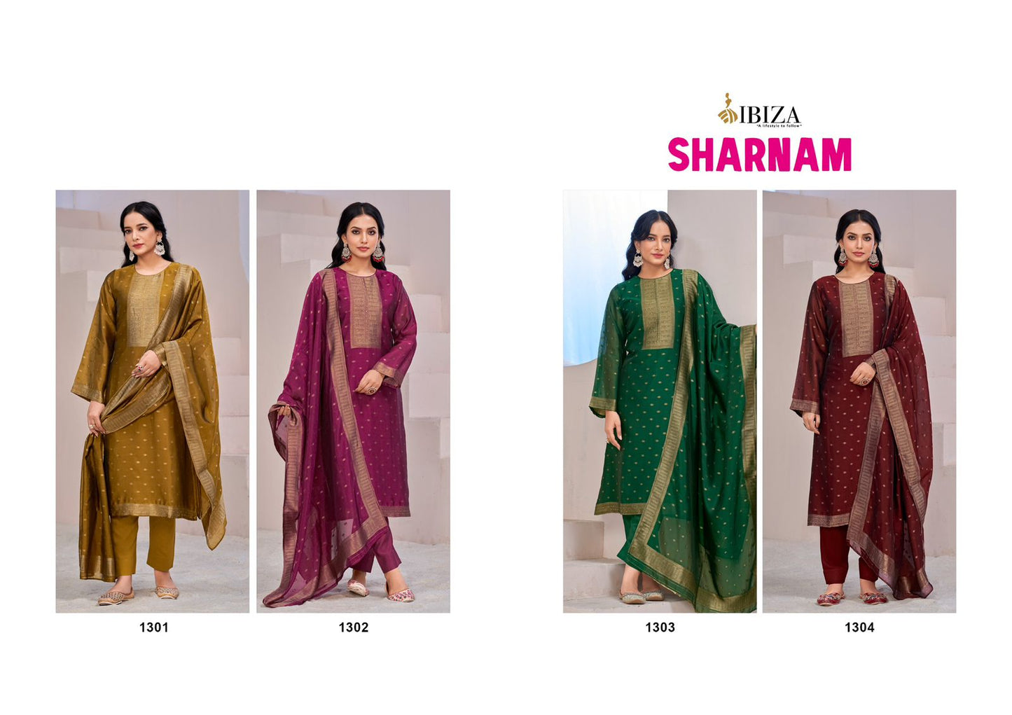 Sharnam Ibiza Banglori Silk Pant Style Suits Wholesale