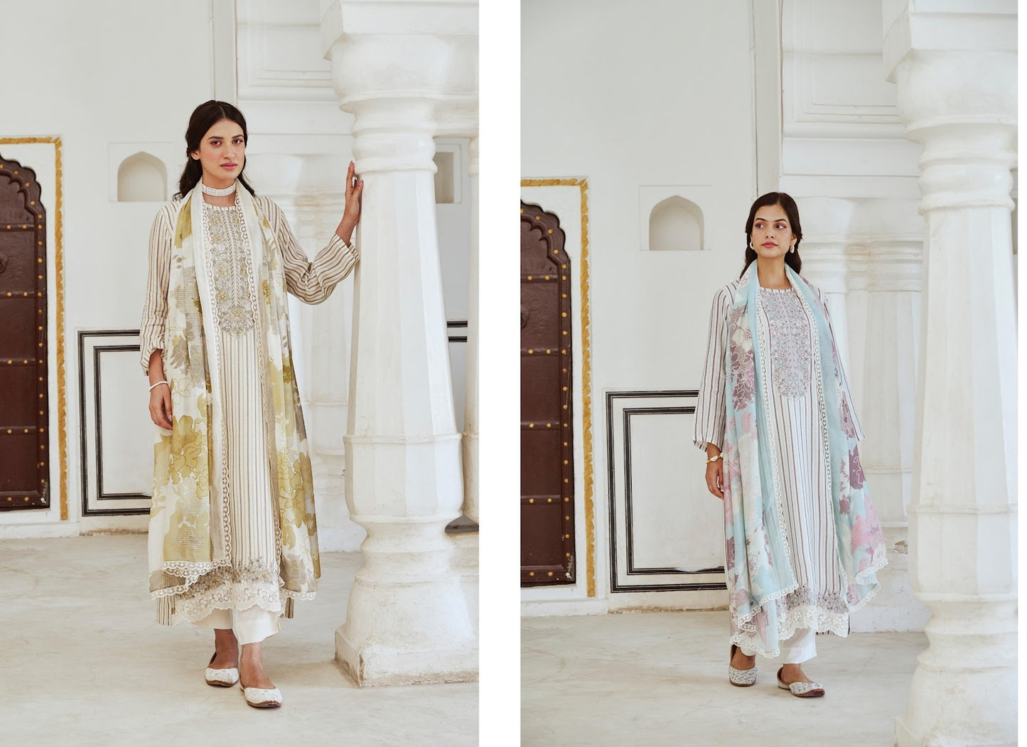 Shaye Naariti Pure Muslin Pant Style Suits Manufacturer Ahmedabad