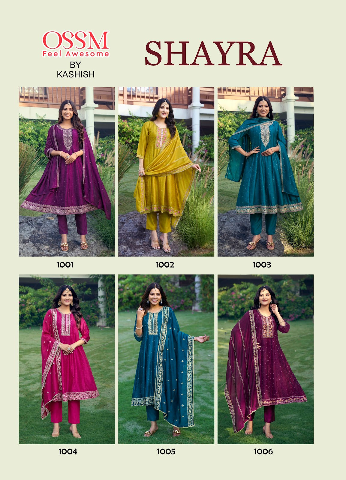 Shayra Ossm Vichitra Silk Readymade Anarkali Suits Wholesaler Ahmedabad