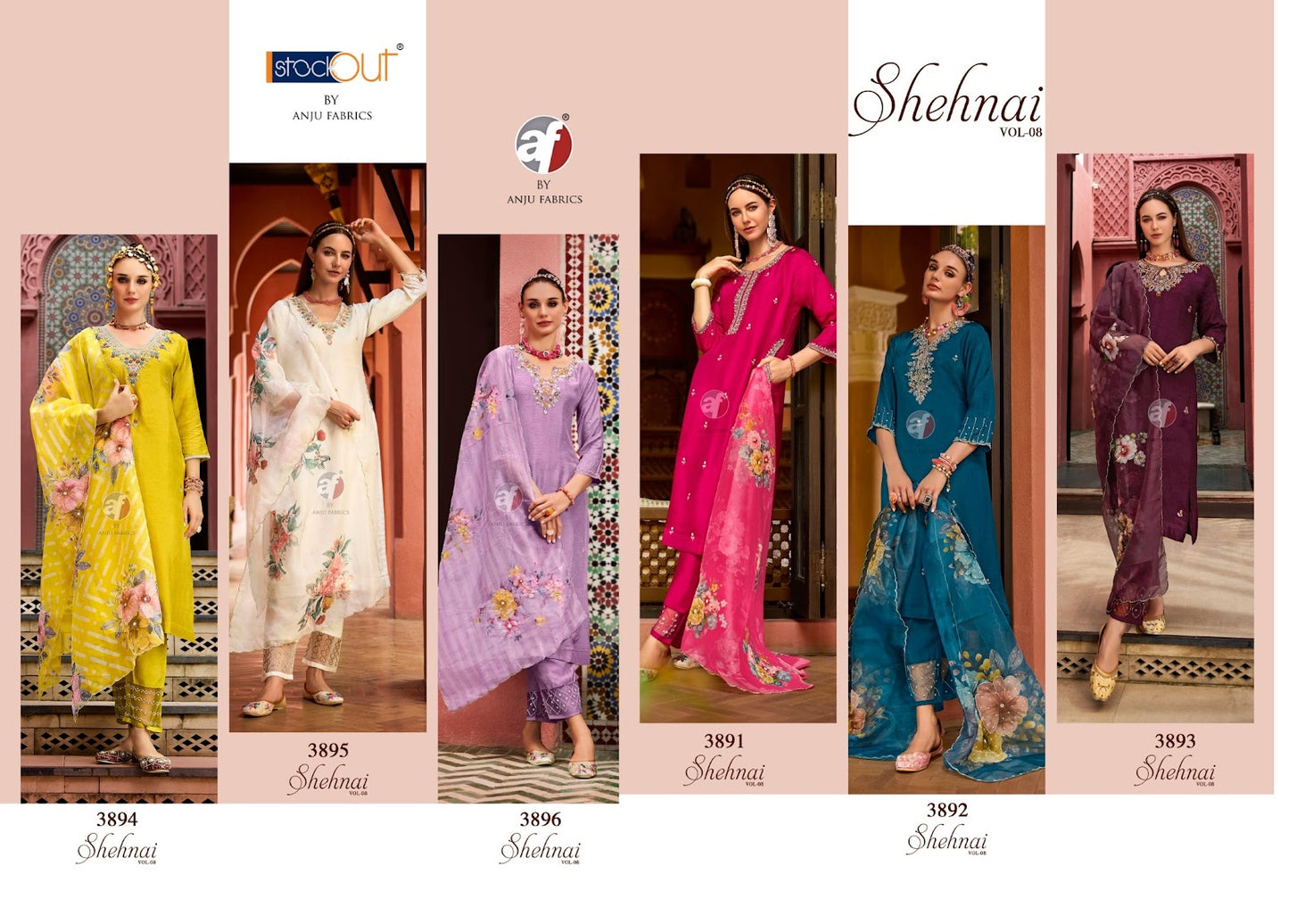 Shehnai Vol 8 Af Dola Silk Readymade Pant Style Suits Exporter Gujarat