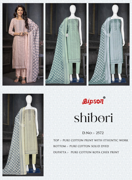 Shibori 2572 Bipson Prints Pure Cotton Pant Style Suits Supplier