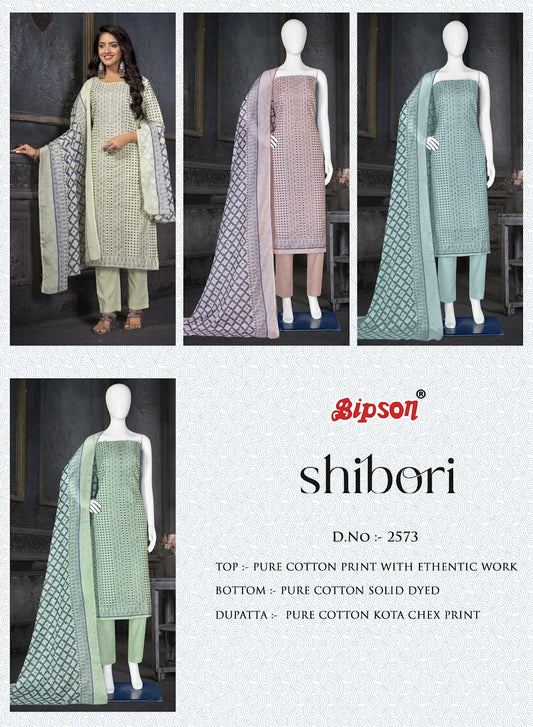Shibori 2573 Bipson Prints Pure Cotton Pant Style Suits Exporter