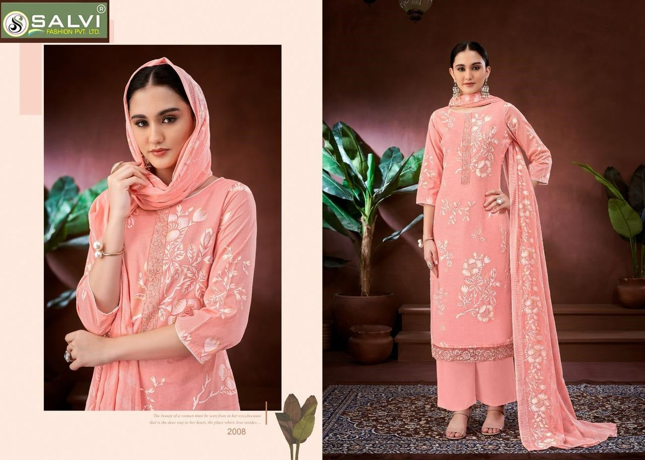 Shiddat Vol 2 Salvi Fashion Pure Lawn Pant Style Suits Wholesale