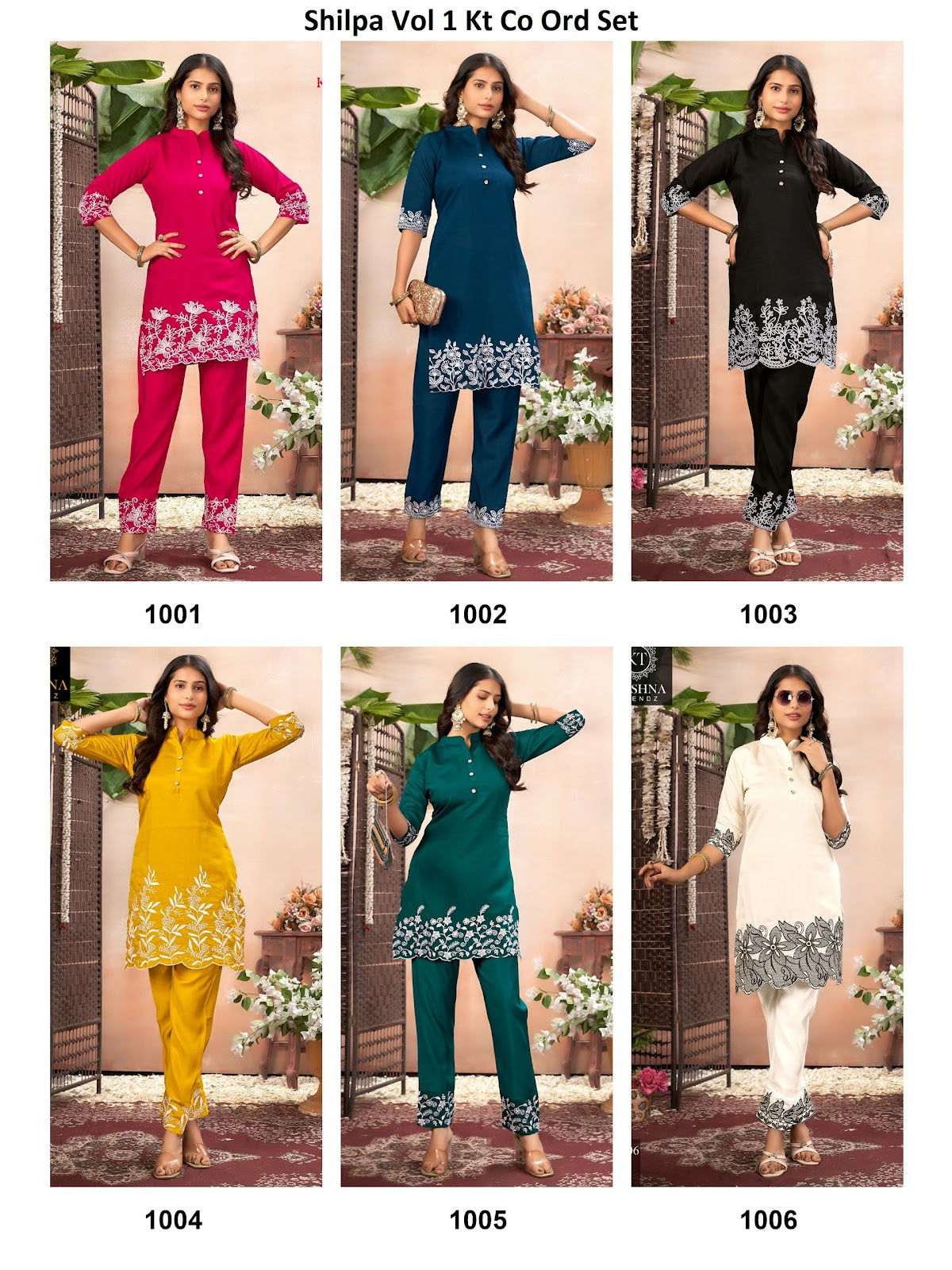 Shilpa Vol 1 Kt Roman Silk Co Ord Set Exporter Gujarat