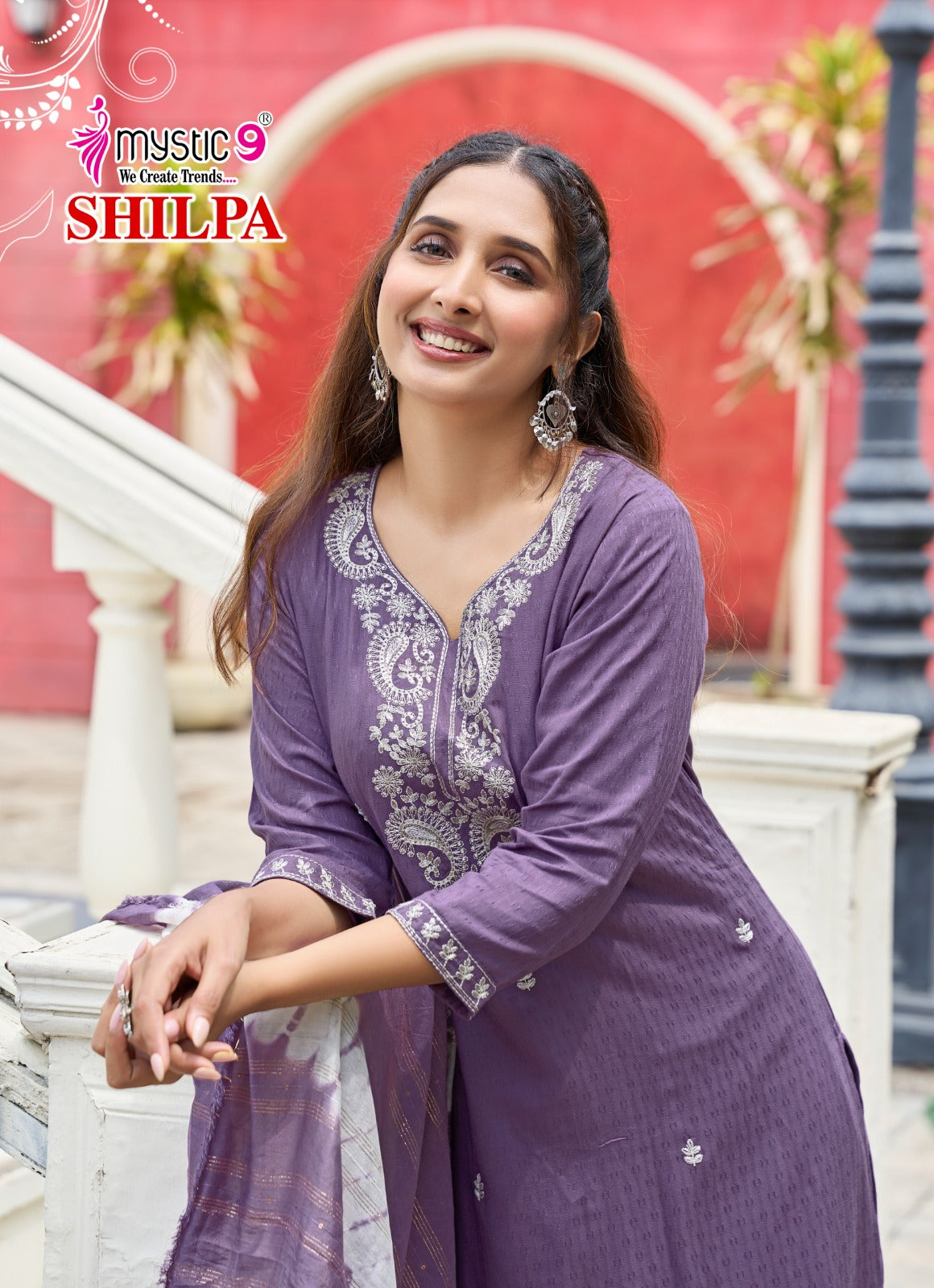 Shilpa Vol 3 Mystic 9 Rayon Readymade Pant Style Suits Supplier