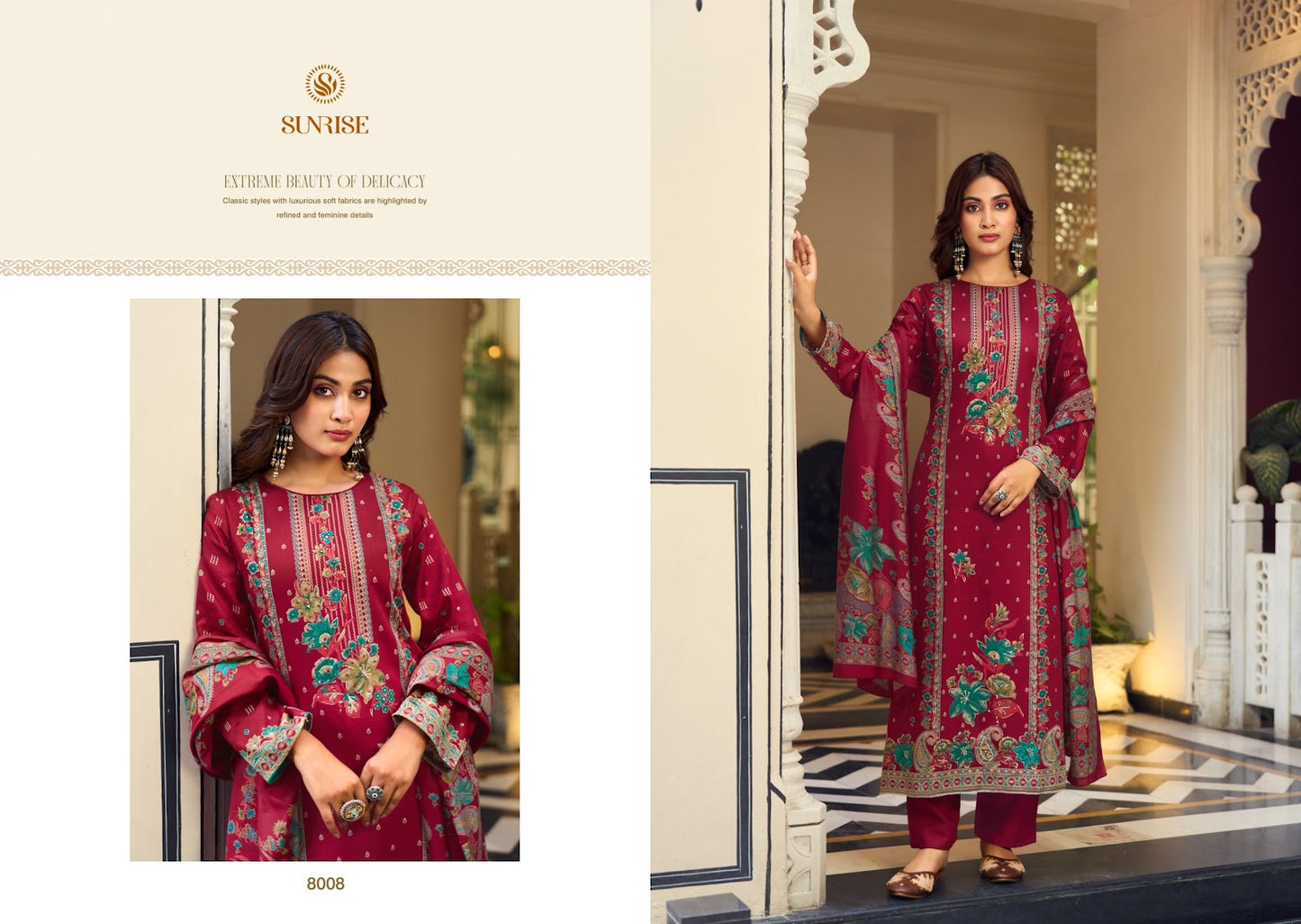 Shilpa Vol 8 Sunrise Jam Satin Pant Style Suits Exporter Gujarat