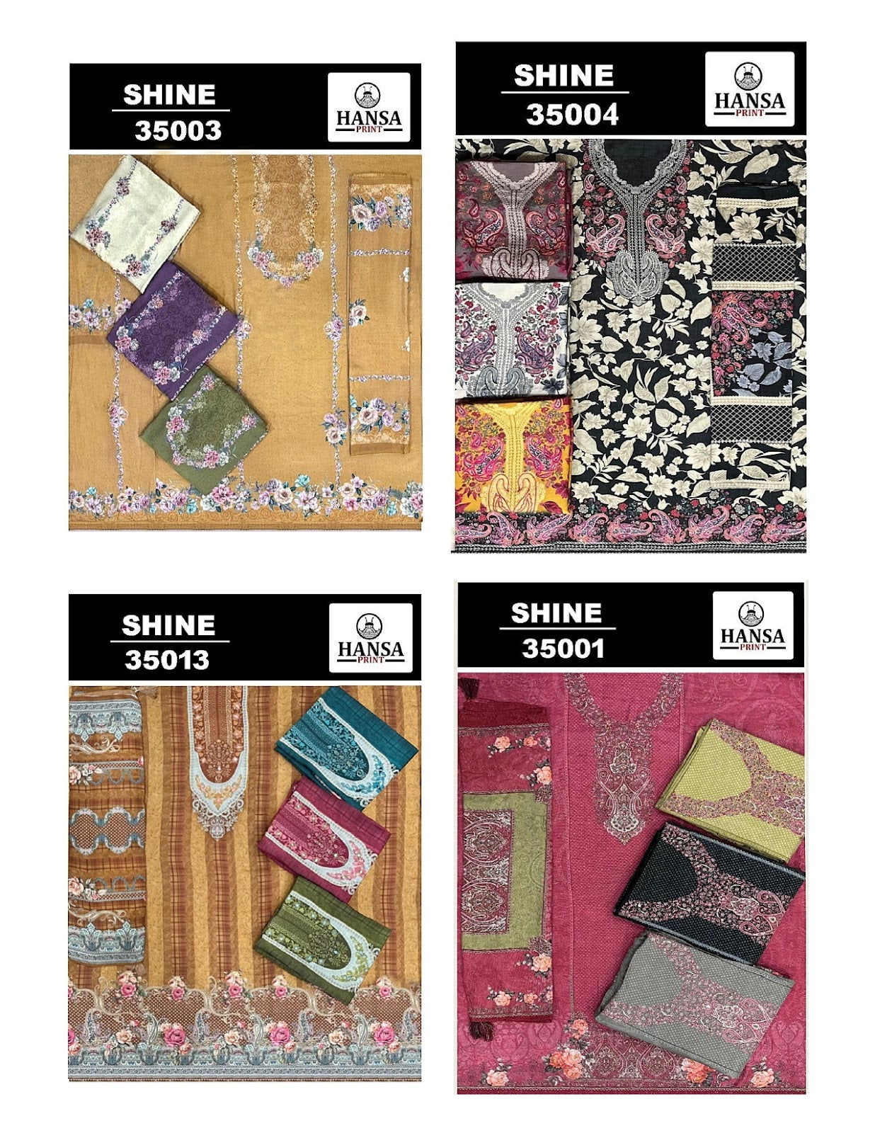 Shine Hansa Prints Salwar Suits Manufacturer Ahmedabad