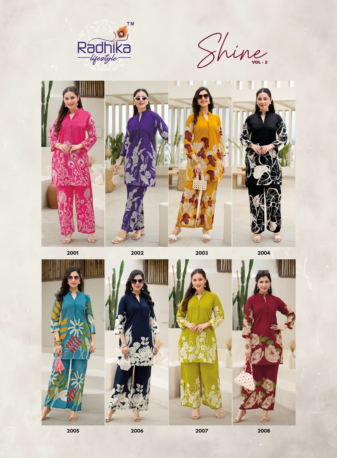 Shine Vol 2 Radhika Lifestyle Cotton Co Ord Set Wholesale Rate