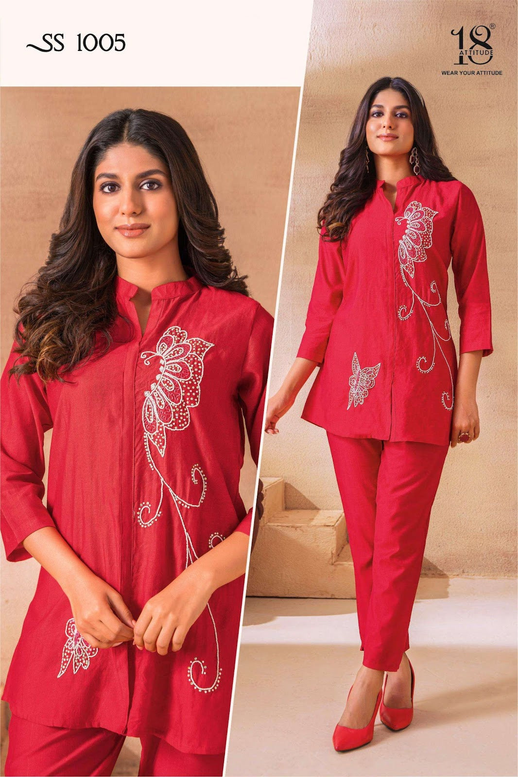 Sho Shaa Vol 10 18 Attitude Vetican Co Ord Set Wholesaler India