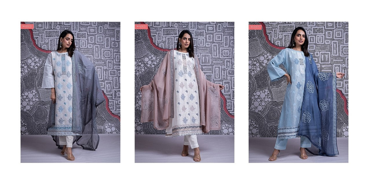 Shoolin Naariti Organic Pant Style Suits Wholesale Rate