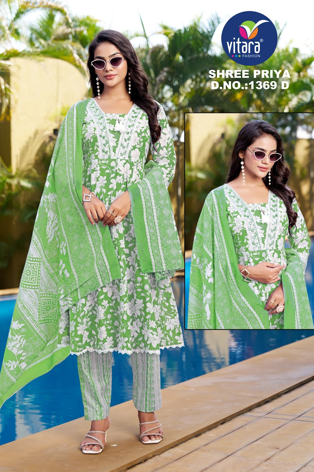 Shree Priya Vitara Readymade Cotton Pant Suits Wholesale