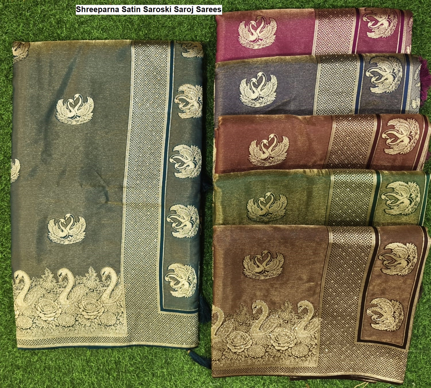 Shreeparna Satin Saroski Saroj Sarees Exporter Ahmedabad