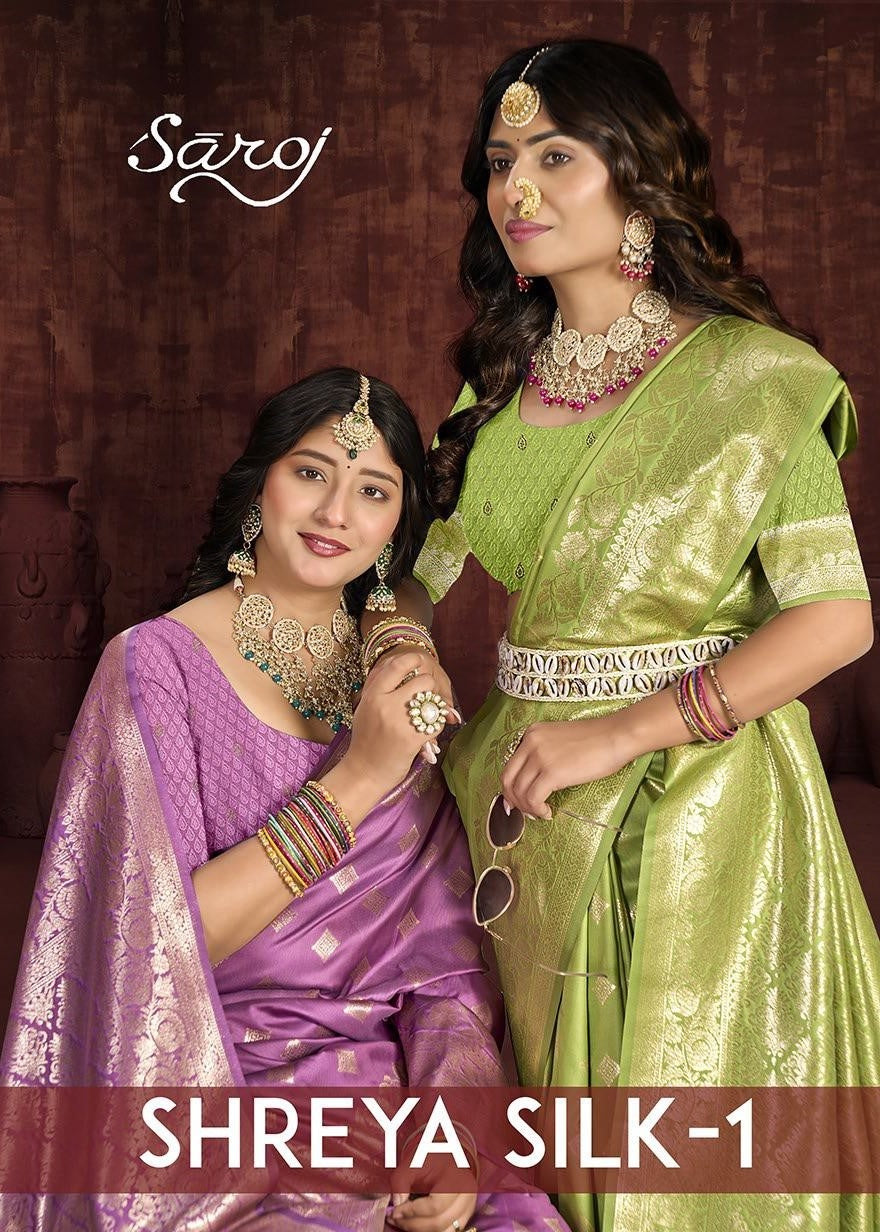 Shreya Silk Vol 1 Saroj Sarees Supplier Ahmedabad