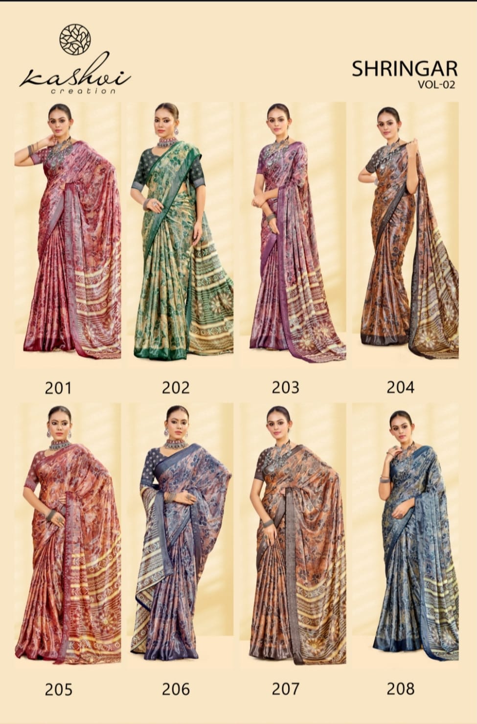 Shringar Vol 2 Kashvi Creation Brasso Sarees Supplier India
