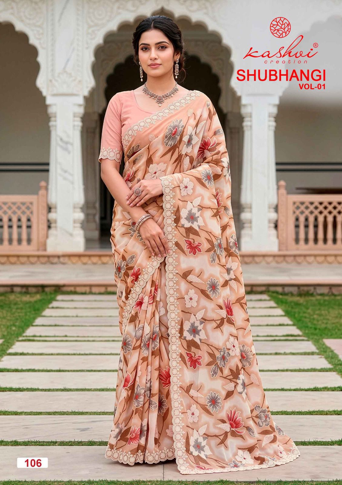 Shubhangi Vol 1 Kashvi Creation Weightless Sarees Manufacturer Ahmedabad