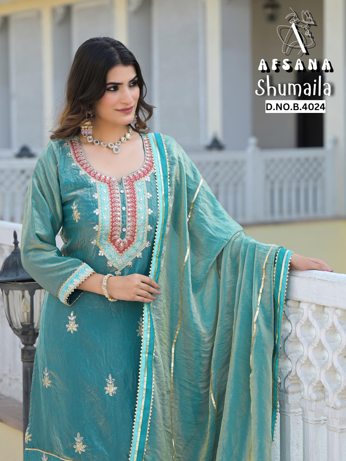 Shumaila Afsana Readymade Pant Style Suits Exporter India