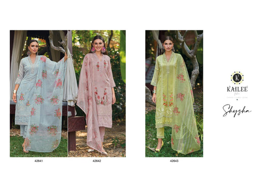 Shysha Kailee Fashion Viscose Organza Readymade Pant Style Suits Manufacturer Ahmedabad