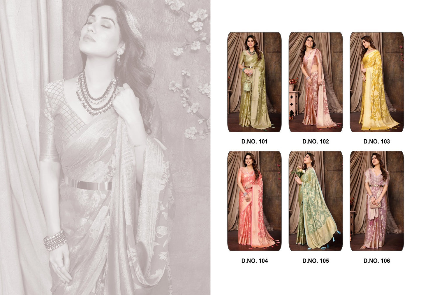 Siara Shubh Shree Moss Sarees Exporter Ahmedabad