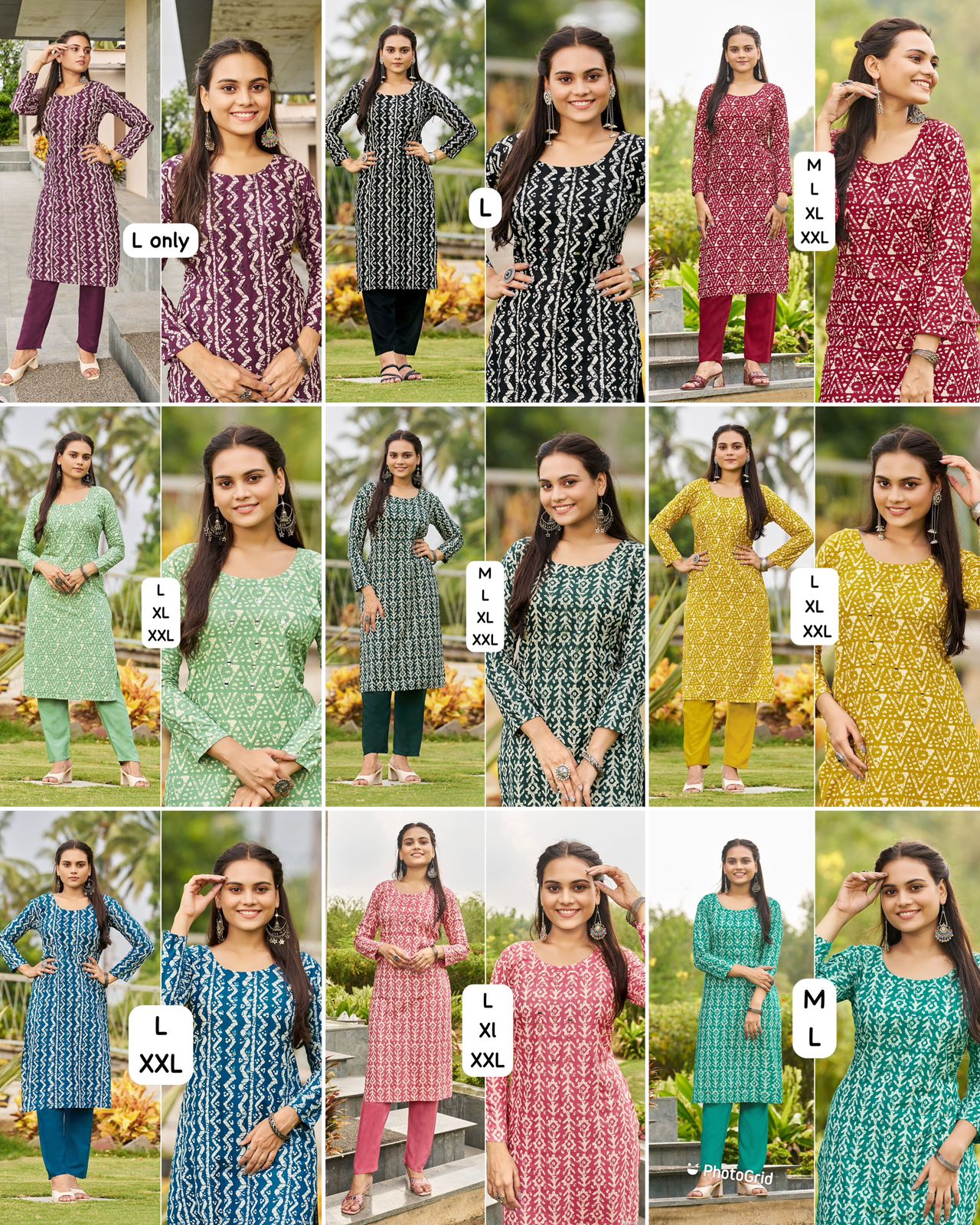 Sibori Vol 1 Bluehills Rayon 14Kg Kurti Pant Set