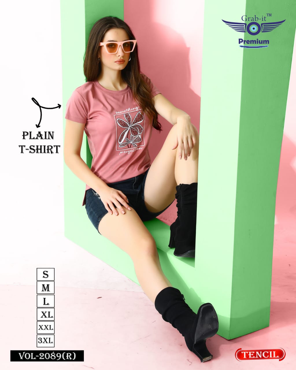 Side Cut 2089 R Grab It Tencil Women Tshirt Exporter India