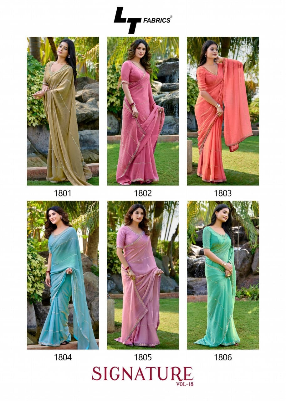 Signature Vol 18 Kashvi Creation Lt Fabrics Sarees Wholesale Price