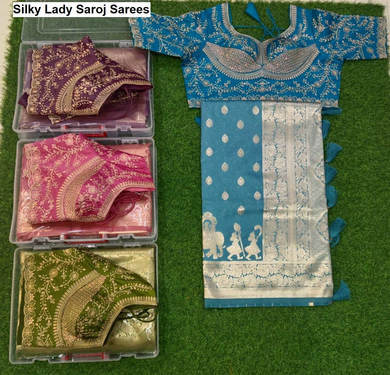 Silky Lady Saroj Sarees Manufacturer Ahmedabad