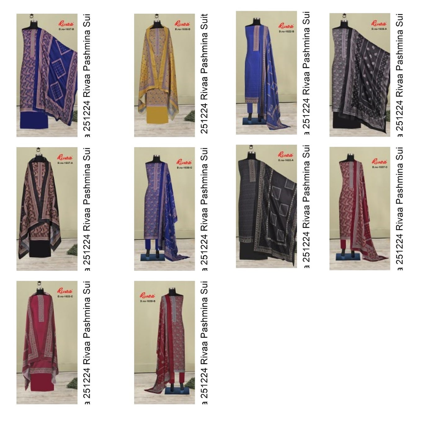 Silsila 251224 Rivaa Pashmina Suits Supplier Ahmedabad