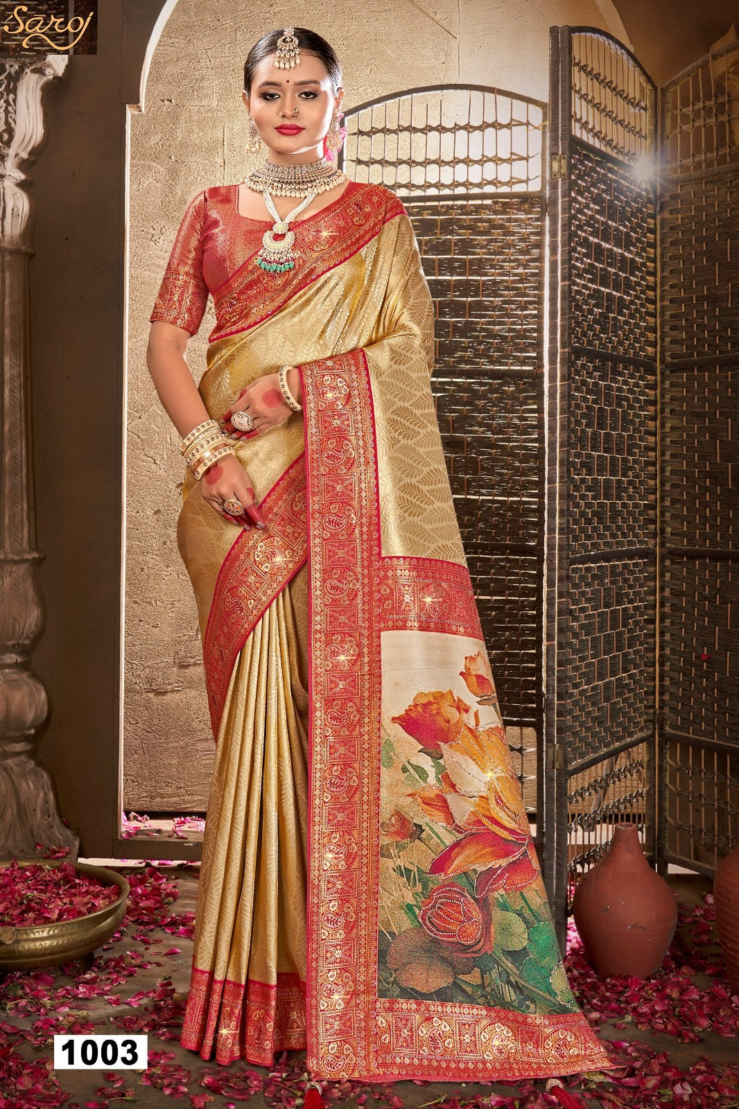 Silver Jubilee Vol 1 Saroj Silk Sarees Wholesaler Ahmedabad