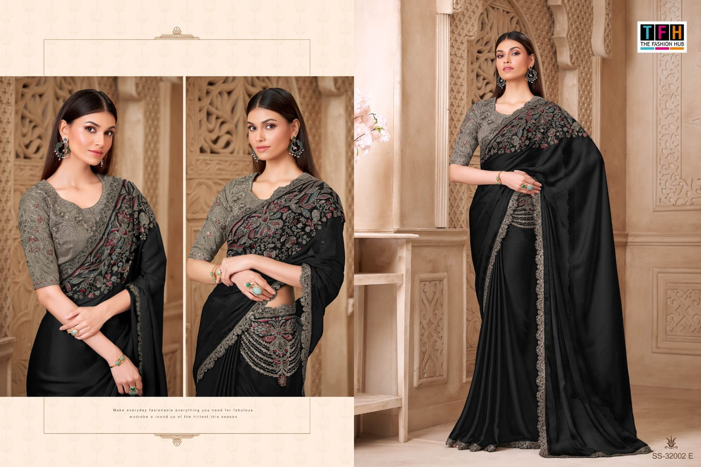 Silver Screen 32002 Hit Tfh Fiona Sarees Exporter India