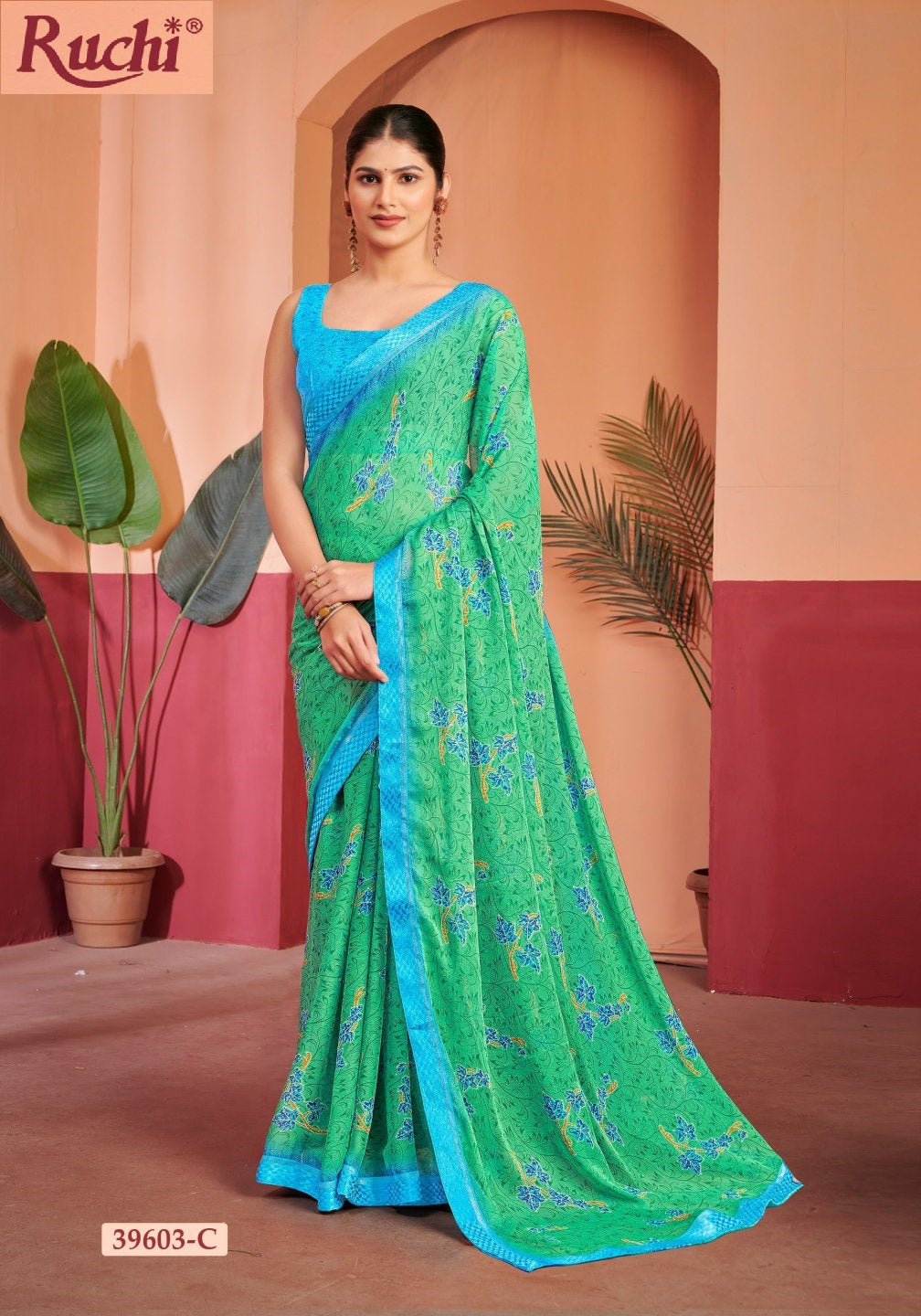 Simayaa Vol 28 Ruchi Chiffon Sarees Wholesale Price