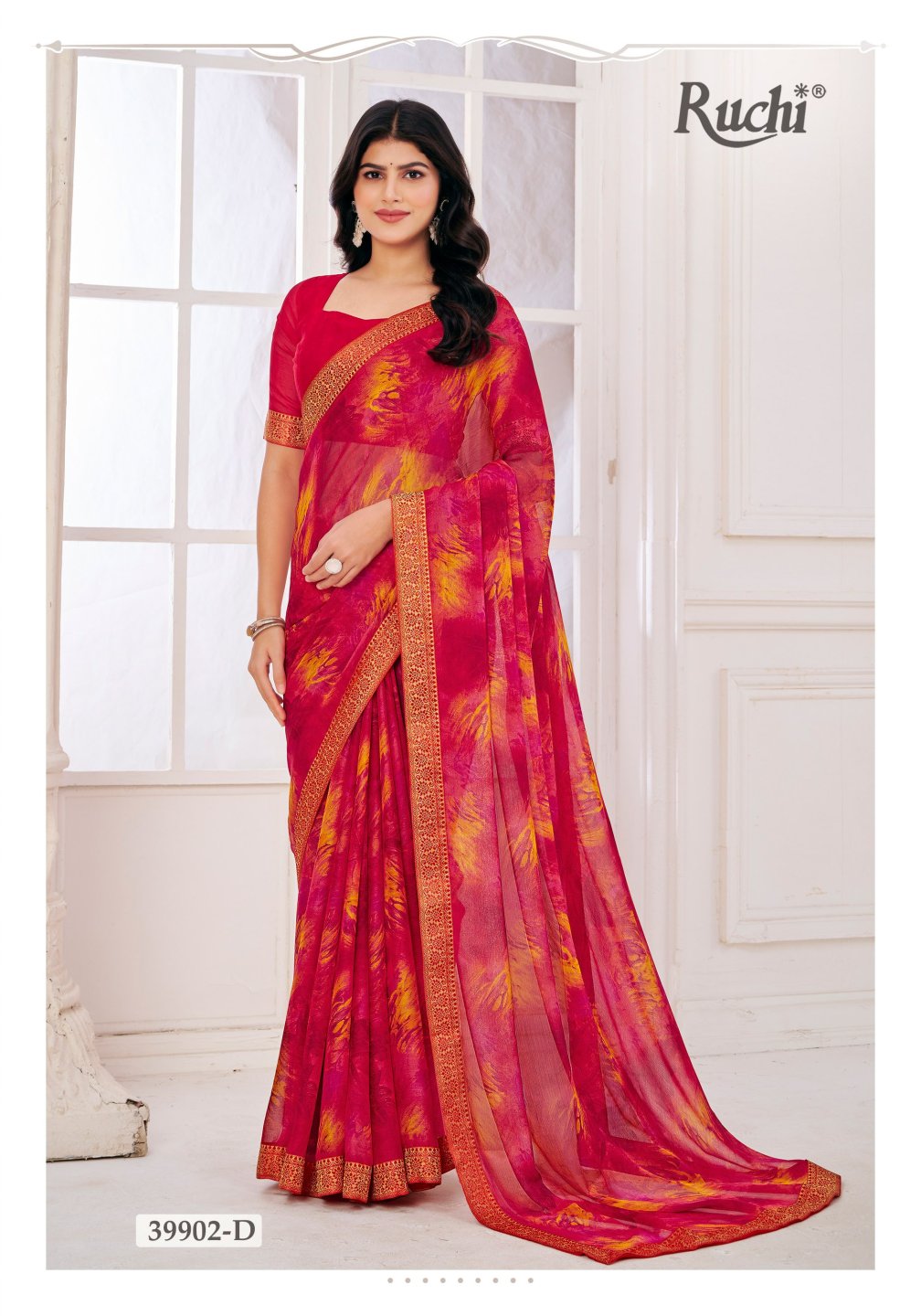 Simayaa Vol 30 Ruchi Chiffon Sarees Supplier India