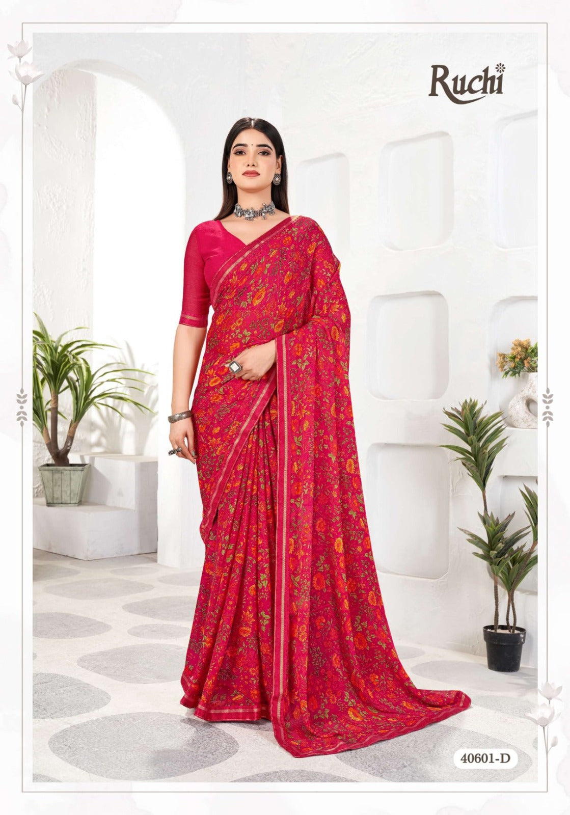 Simayaa Vol 31 Ruchi Chiffon Sarees Exporter India