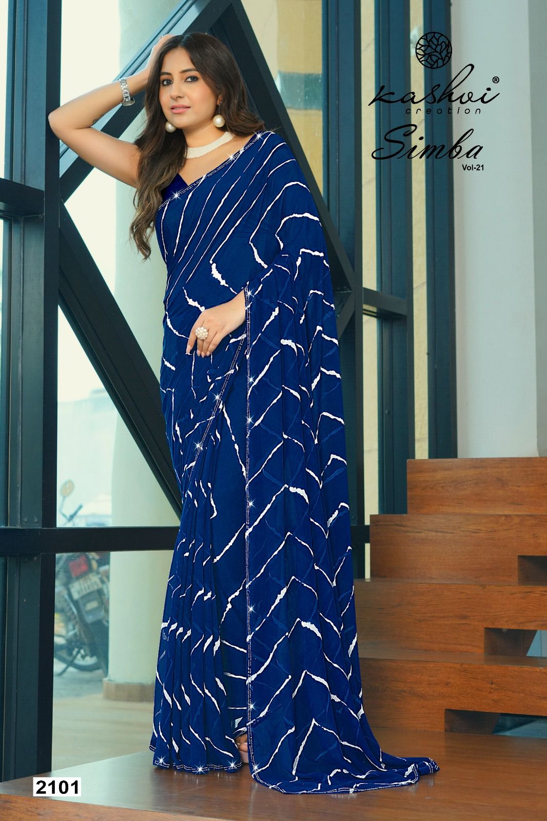 Simba Vol 21 Kashvi Creation Georgette Sarees Wholesale Price